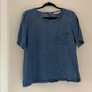 Ann Taylor Loft Chambray Blouse